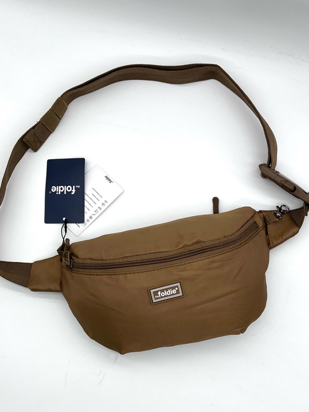 Foldie Brown  Hands-Free Belt Bag